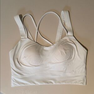 Lululemon Athletica White Cross-Back Bra